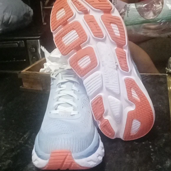 Hoka One One Bondi 7 Shoes Blue Fog Running Walking Athletic Gym Womens Size 8.5 - Picture 6 of 6